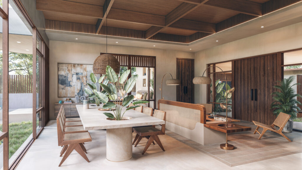 Dining & Living Room in Azul Vida Parra Dining & Living Room in Azul Vida Parra