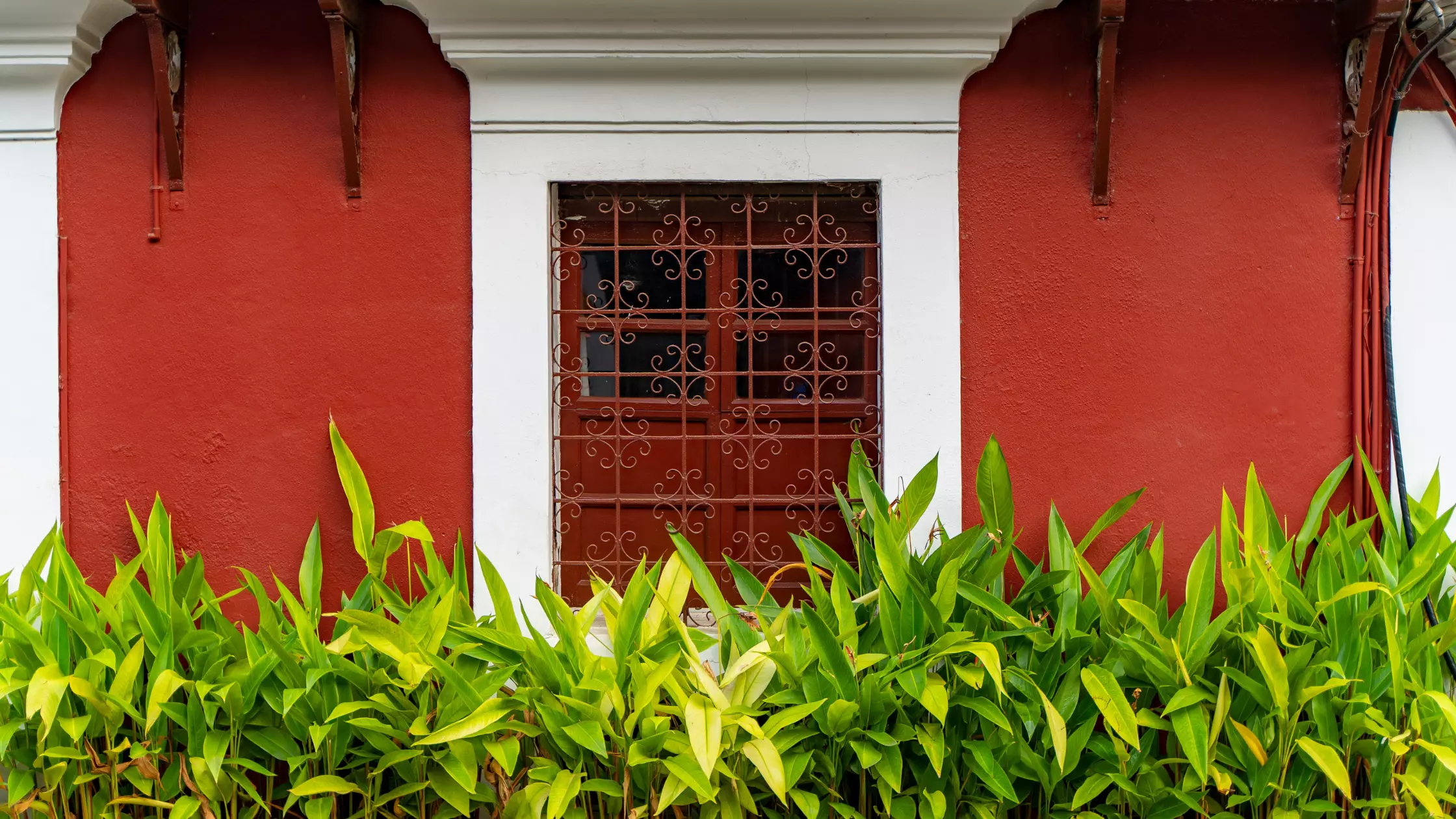 Portuguese facade of a house in Fontainhas