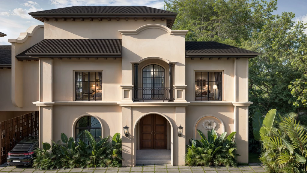 azul alma villa parra front facade