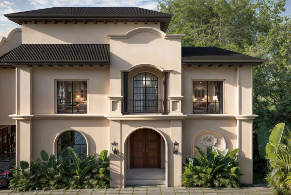 azul alma villa parra front facade