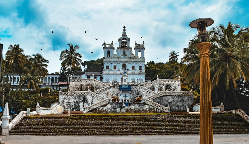 View of the Mary Immaculate Church in Panjim. Source: Anantha Krishna, Unsplash